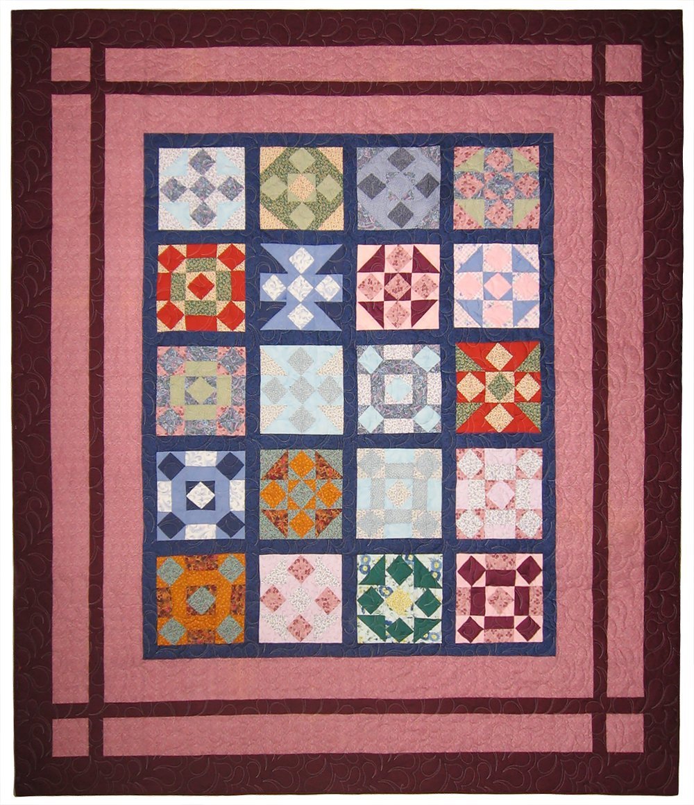 Sweet Sampler Quilt 86" x 100"