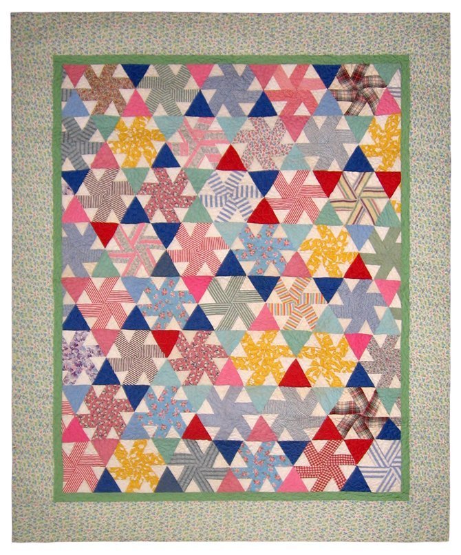 Vintage Windmill quilt 88" x 106"