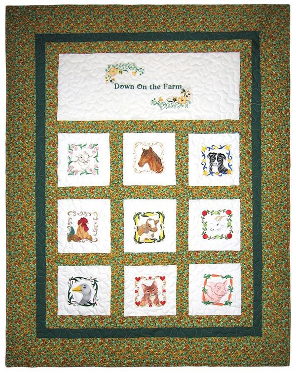 Down on the Farm Quilt - 44" x 56"