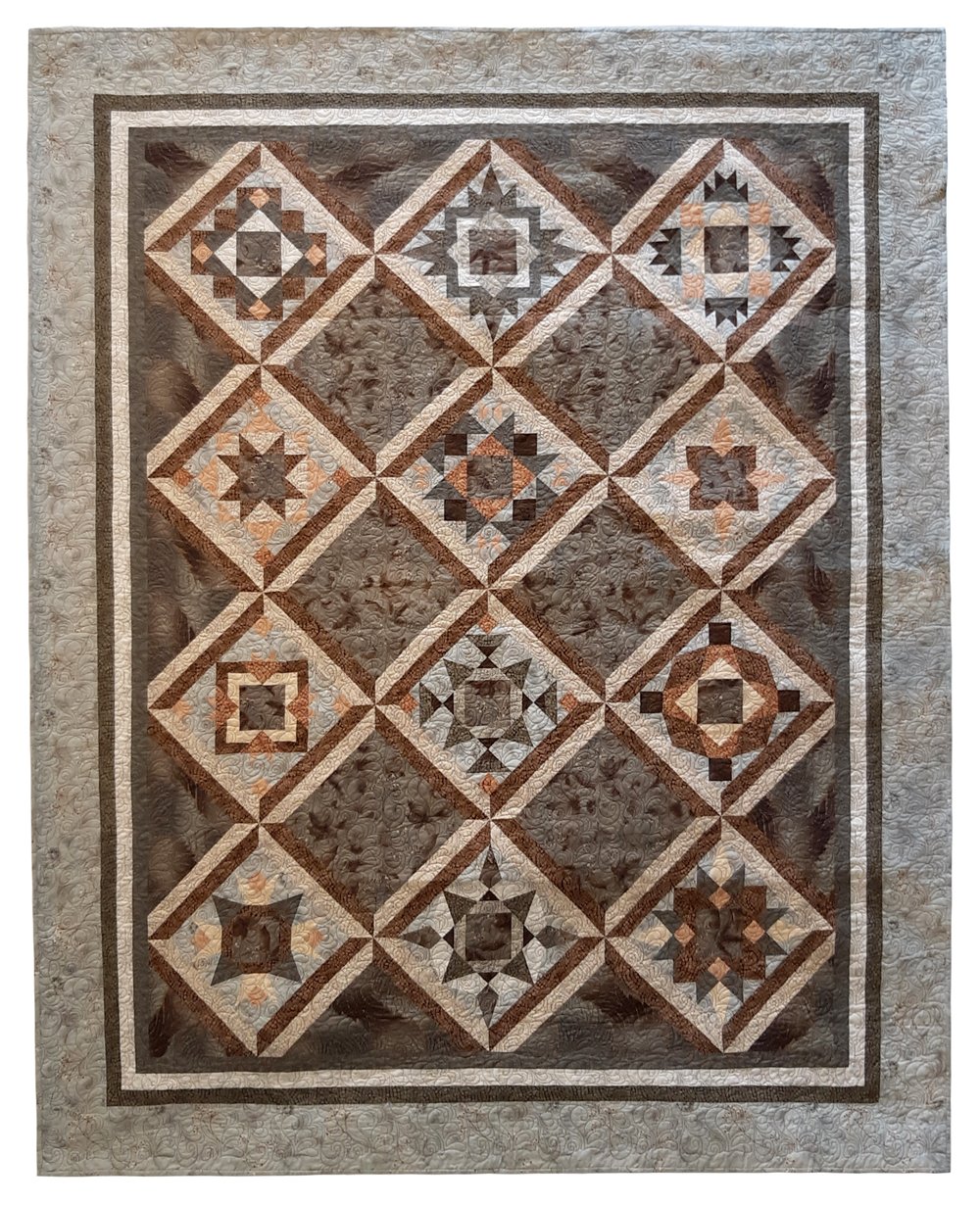 U-Taupe-ia Quilt 85" x 106"