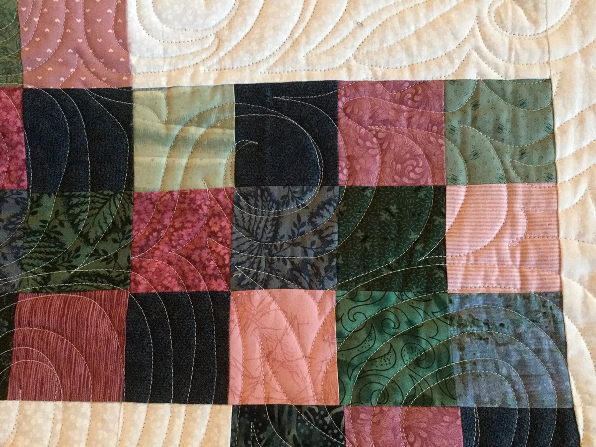 Squared Fence Quilt 49" x 68"